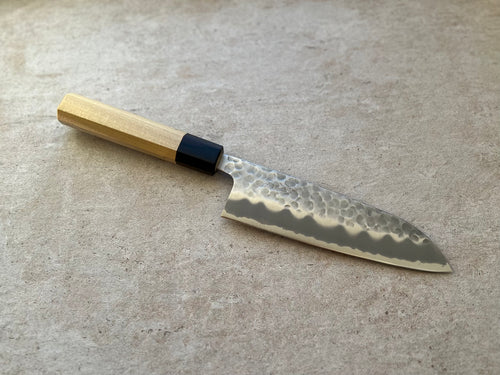 OUL Shirogami2 Tsuchime Santoku 165mm - Japanilainen Keittiöveitsi