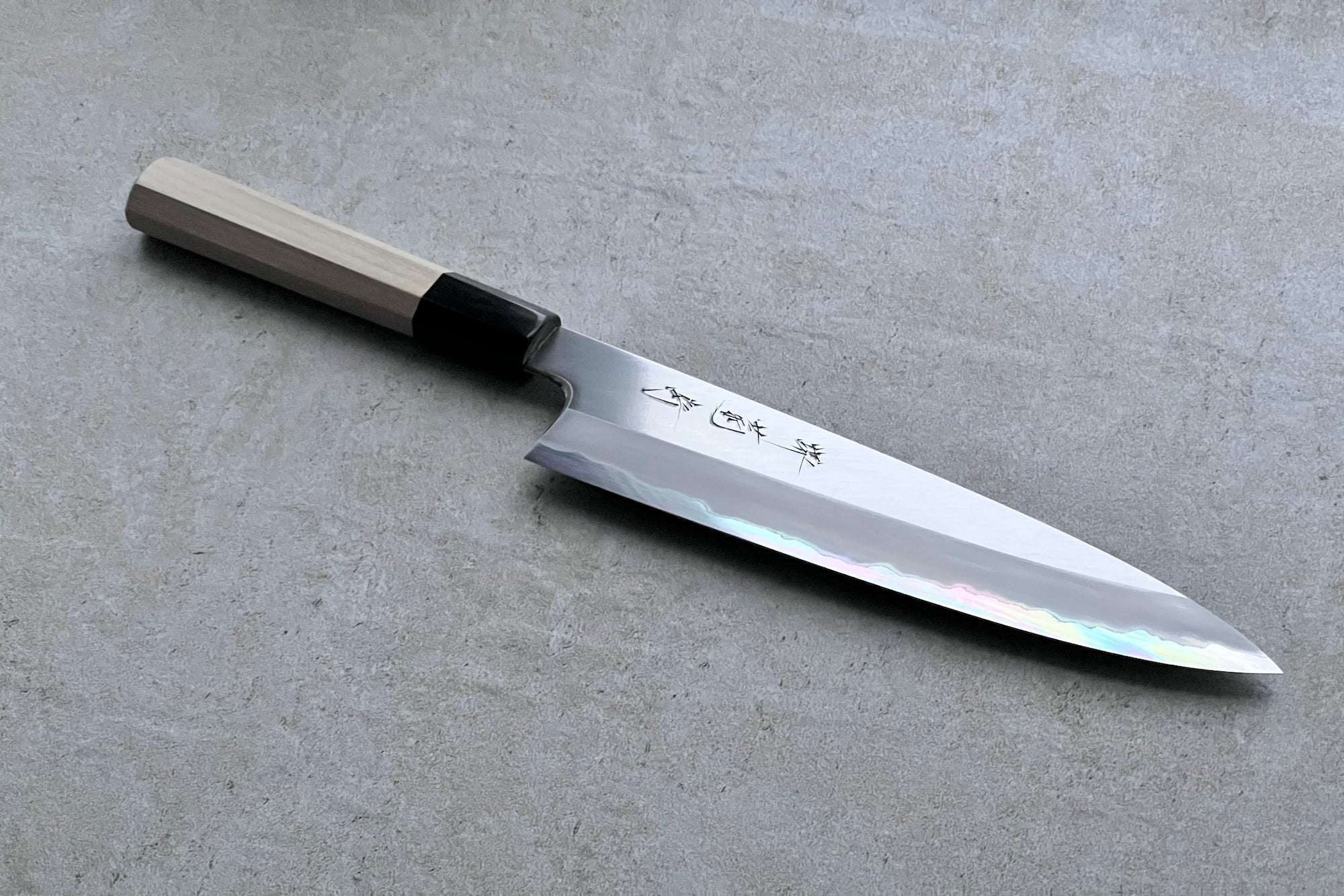 Sakai Kikumori Shirogami1 Gyuto 210mm - Japanilainen keittiöveitsi